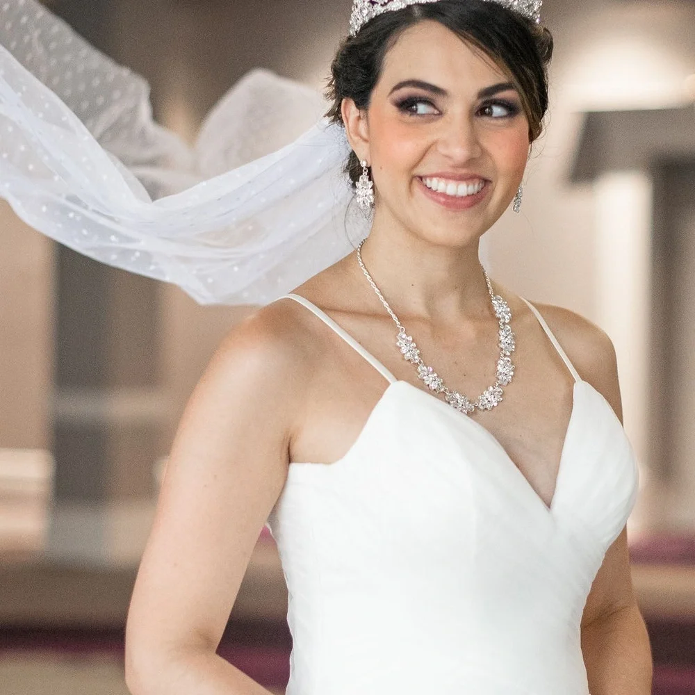 NEW Polka Dot Bridal Wedding Veil Ivory Bride soft Veil Swiss Dot